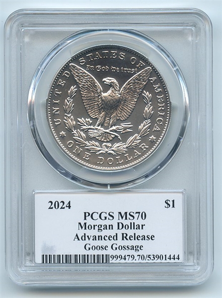 2024 $1 Silver Morgan Dollar PCGS MS70 AR Legends of Life Goose Gossage