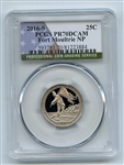 2016 S 25C Clad Fort Moultrie Quarter PCGS PR70DCAM